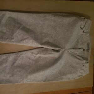 Chicos Platinum Denim White Paisley Jeans